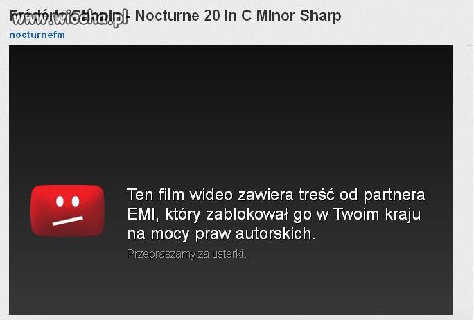 Żeby polakowi blokować dostęp do Chopina