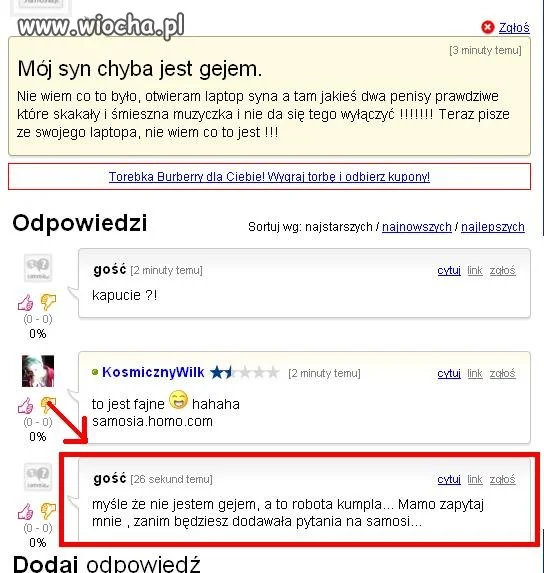 Mój syn chyba jest gejem...