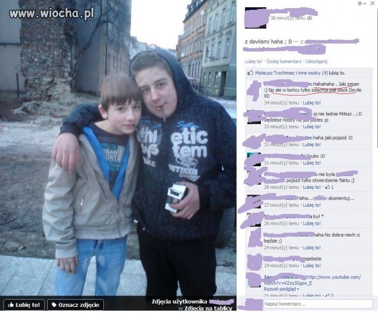 12 lat i szpan na devile...