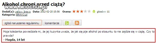 A ja się dziwię, że tyle ciąż jest