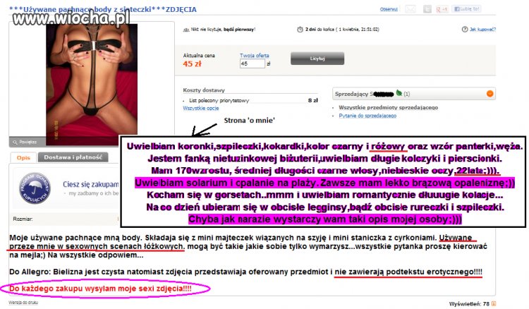 Coraz ciekawsze zdjęcia na allegro