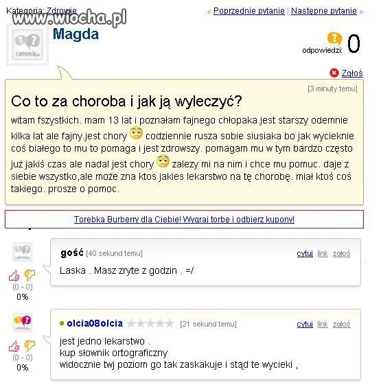 Popisałam się  13 lat 