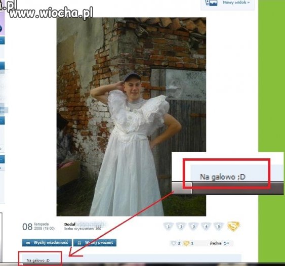 Na galowo...