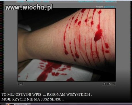 To jej ostatni wpis.