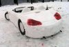 śnieżne auto dla śnieżnego bałwana