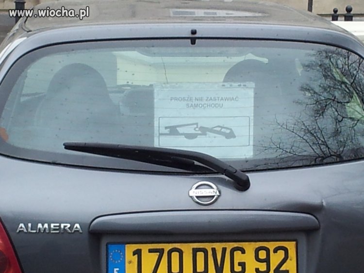 Prywatne-publiczne miejsce parkingowe