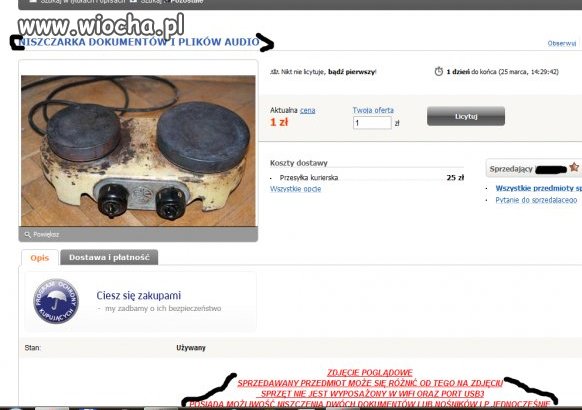 Niszczarka dokumentów i plików audio