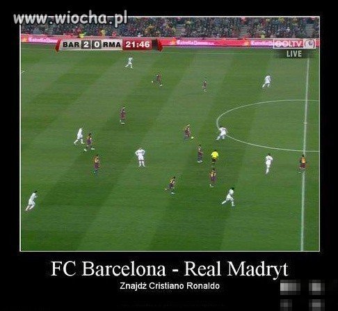 Znajdź Cristiano Ronaldo 