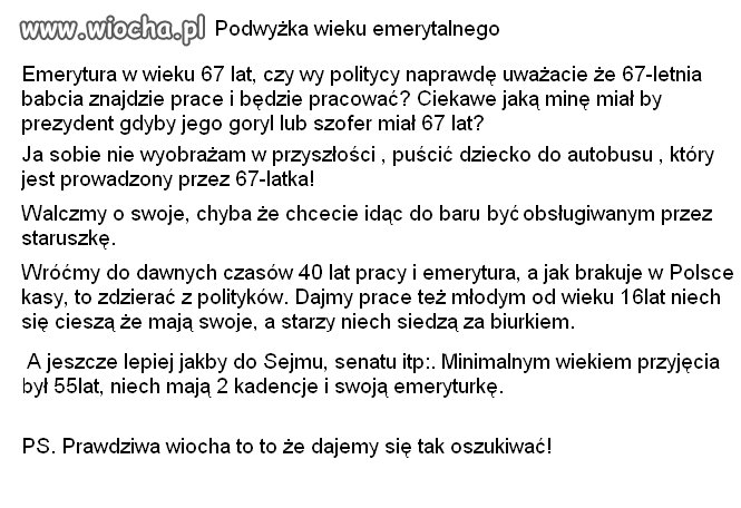 To prawdziwa Wiocha!