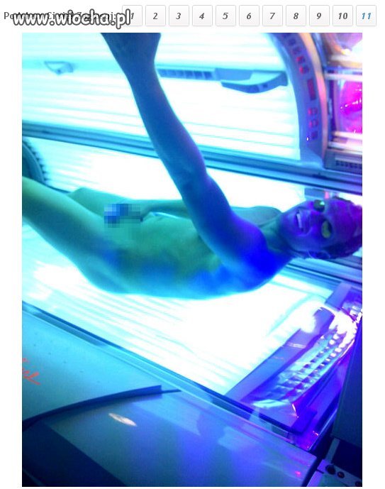 Słit focia w solarium