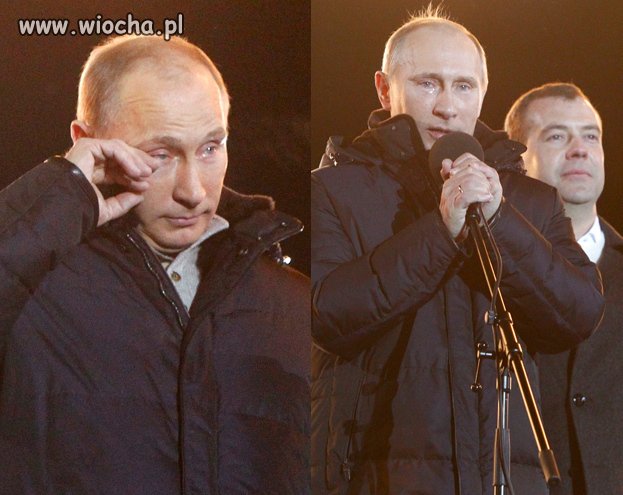 Łzy wzruszenia po "uczciwie" wygranych wyborach