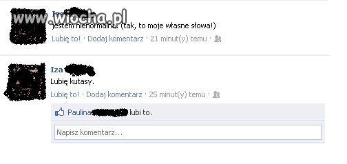 Co do tego pierwszego... popieram 