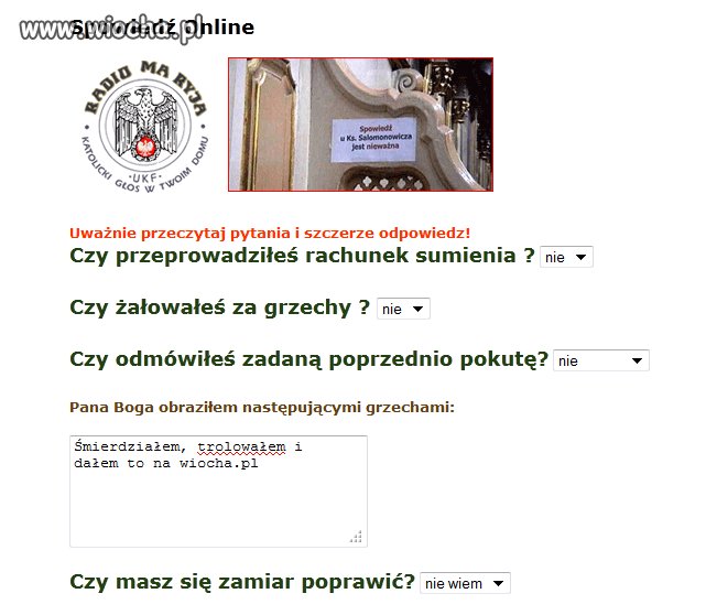Spowiedź...