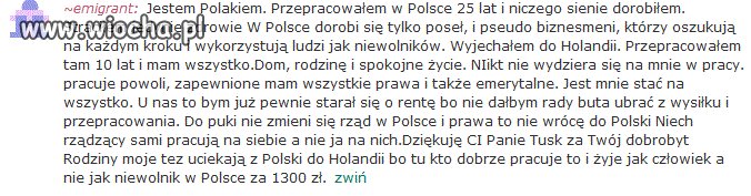 Dziękuje Ci  Panie Tusk