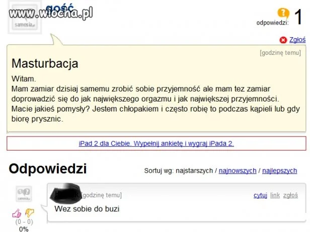 Ach te pytania...