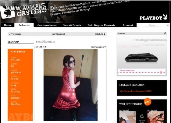 Dziewczyna na Playmate w Niemczech