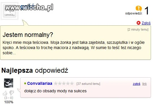 Czy on jest normalny?
