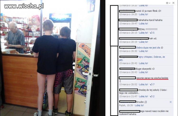 Chodzić w samych majtkach po szkole...