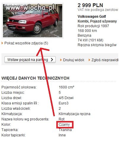 Czarny? Czy aby napewno?