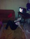 Kilo tapety, głupia poza