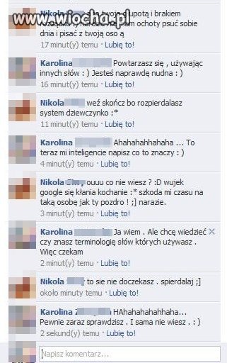 Nikola - 13 lat. Karolina - 18 lat. 