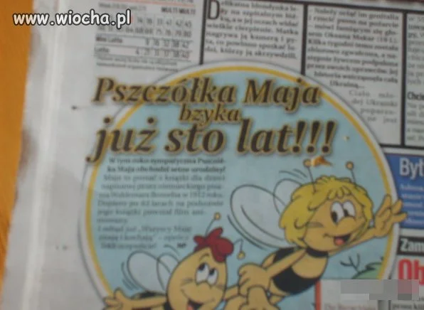 Maja bzyka już 100 Lat.