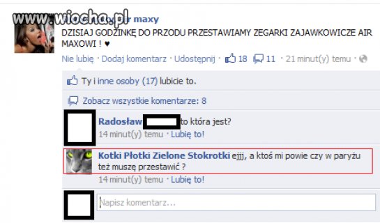 Zmiana czasu...