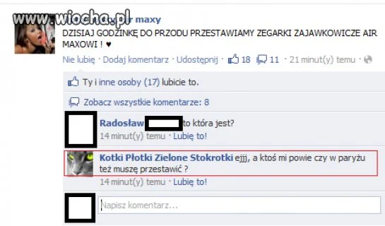 Zmiana czasu...