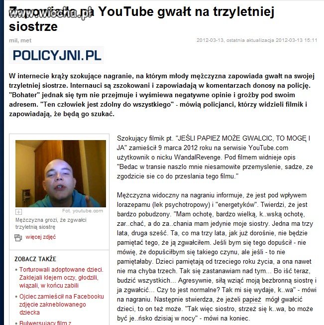 Policja nadal go szuka.