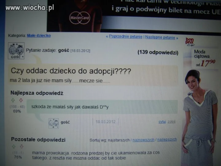 Znudziło się jej dziecko... 