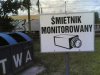 Monitoring przy śmietniku.