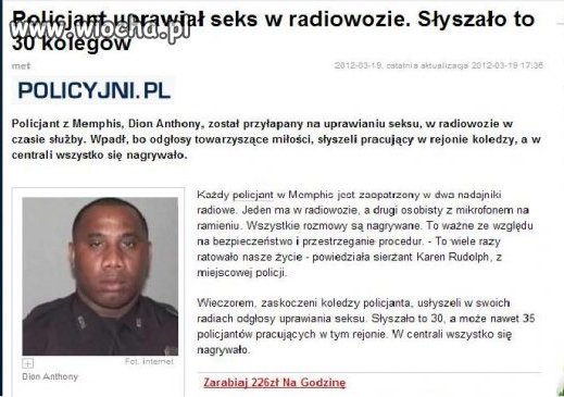 Wpadka policjanta.