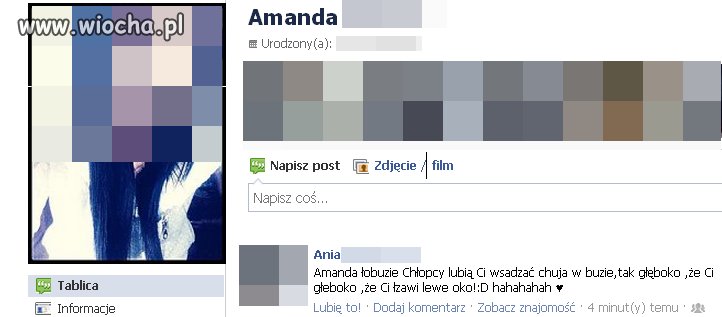Wpis na fejsie,