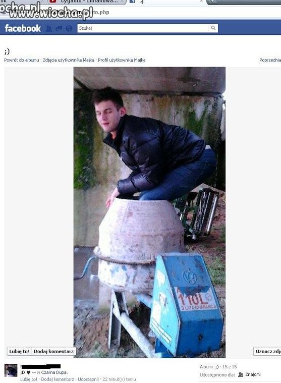 Od dziś sram z betoniarki...