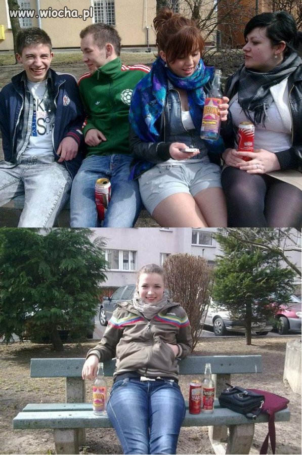 Nie ma to jak puste butelki od wina i puszki 