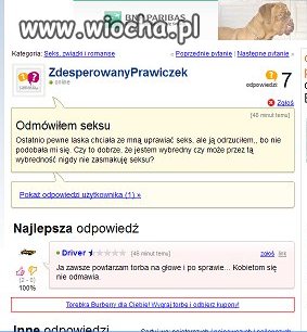 Odpowiedź pierwsza klasa