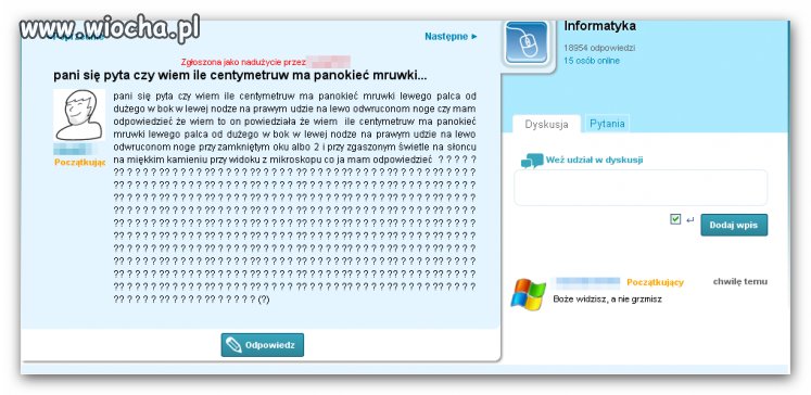 Jedno z zadań do rozwiązania na zadane