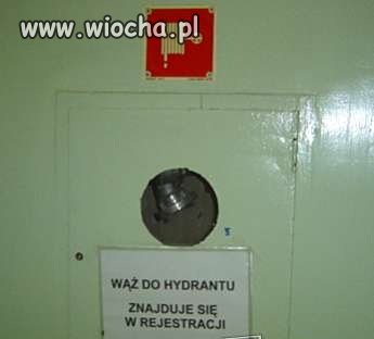 W razie pożaru zgłosić się...