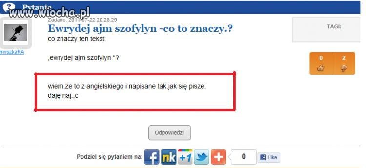 Ewrydej ajm szofylyn...