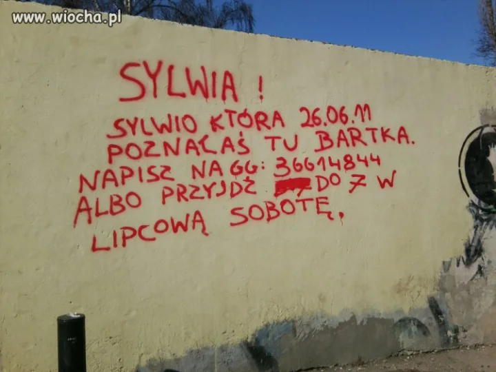 Czego się nie robi.