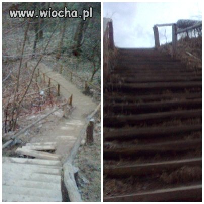 Schody prowadzą nad morze 