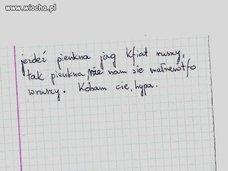 Nie ma to jak liścik miłosny!