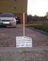 Moherowy parking.
