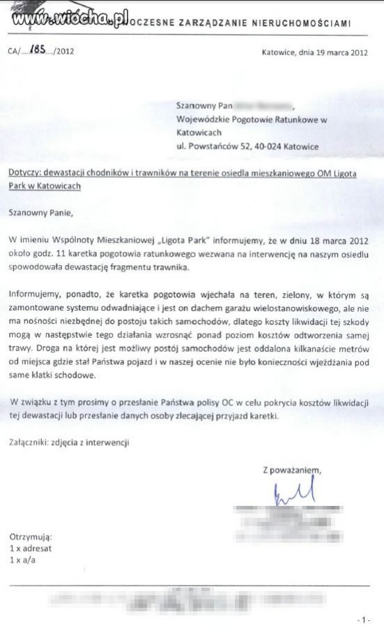 Brawo! Tereny zielone ponad ludzkie życie!