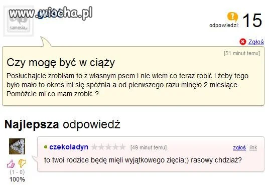 Głupie pytanie, mądra odpowiedź.