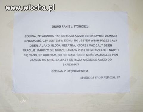 Gdy męża nie ma w domu... 