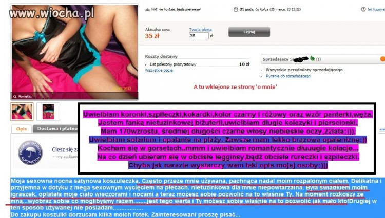 Anonsuje się... na allegro