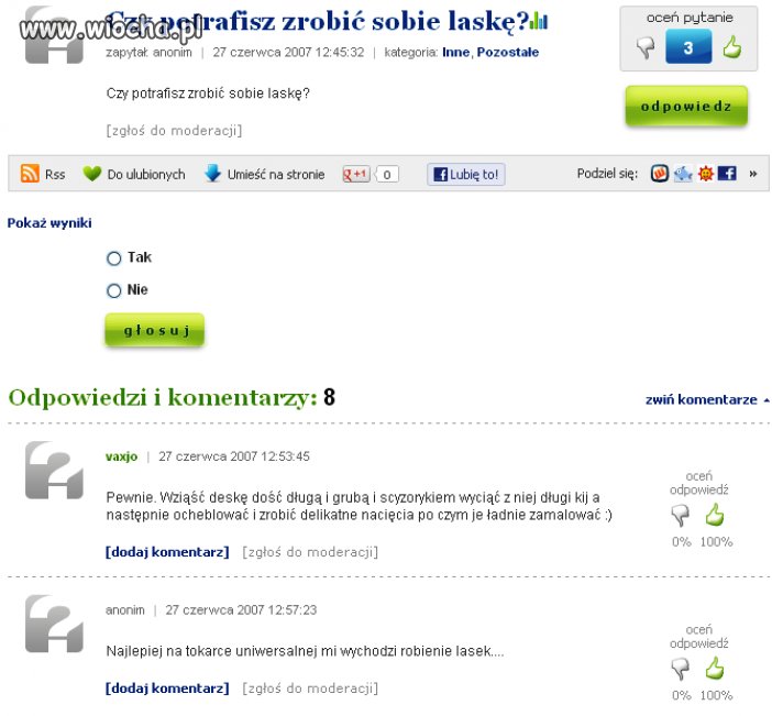 Laska "ocheblowana"
