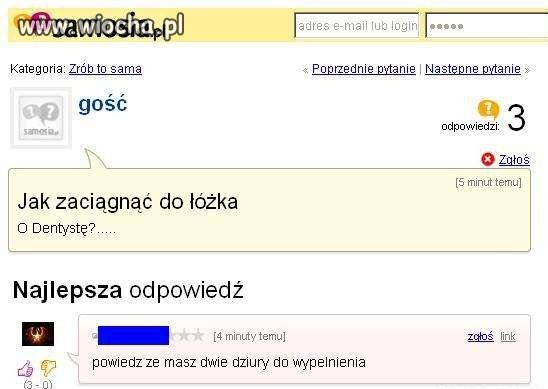 Jak zaciągnąć dentystę do łóżka??