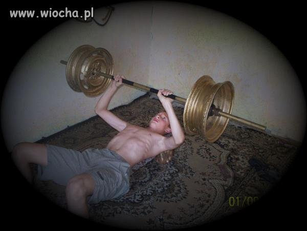 Ciekawe do ilu doszedł w wyciskaniu?